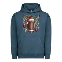 Pigment Midnight Navy christmas football Urban Hoodie - SublimationCraftShop