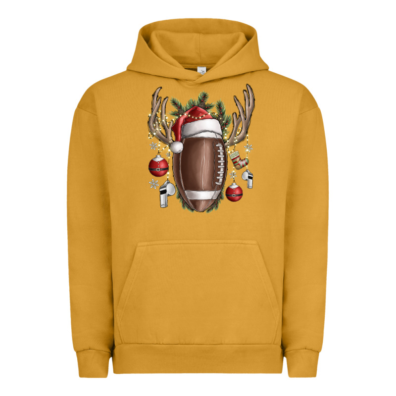Christmas Football Urban Hoodie by SublimationCraftShop | Teevron