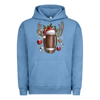 Pigment Pebble Blue christmas football Urban Hoodie - SublimationCraftShop