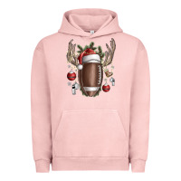 Pigment Salmon christmas football Urban Hoodie - SublimationCraftShop