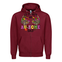 Burgundy this guy an au some dad Zipper Hoodie - CowGirlArtShop