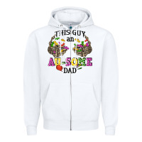 White this guy an au some dad Zipper Hoodie - CowGirlArtShop