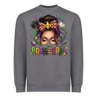 Storm mardi gras principal caucasian messy bun Heavyweight Sweatshirt - texasbilliewilder