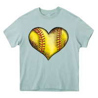 Arona softball heart Heavy Core Tee - LillyAllenDesigns