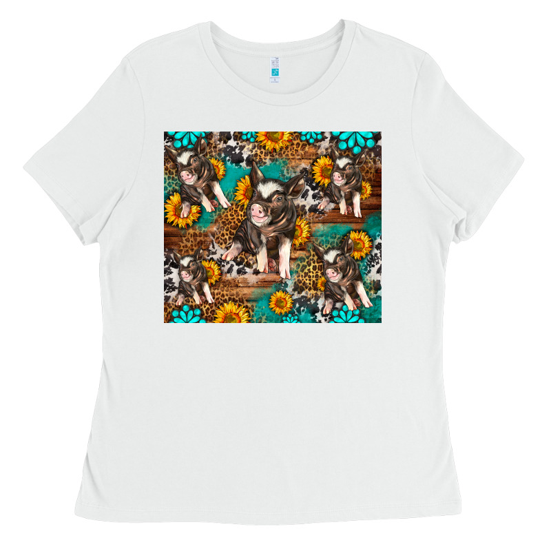 Western Pigs Ladies Tee by LillyAllenDesigns | Teevron