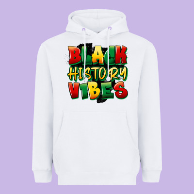Black History Vibes Heavyweight Hoodie Designed By Fadigitalartstudio