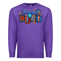 Purple American mini 4th of july Premium Sweatshirt - FaDigitalArtStudio