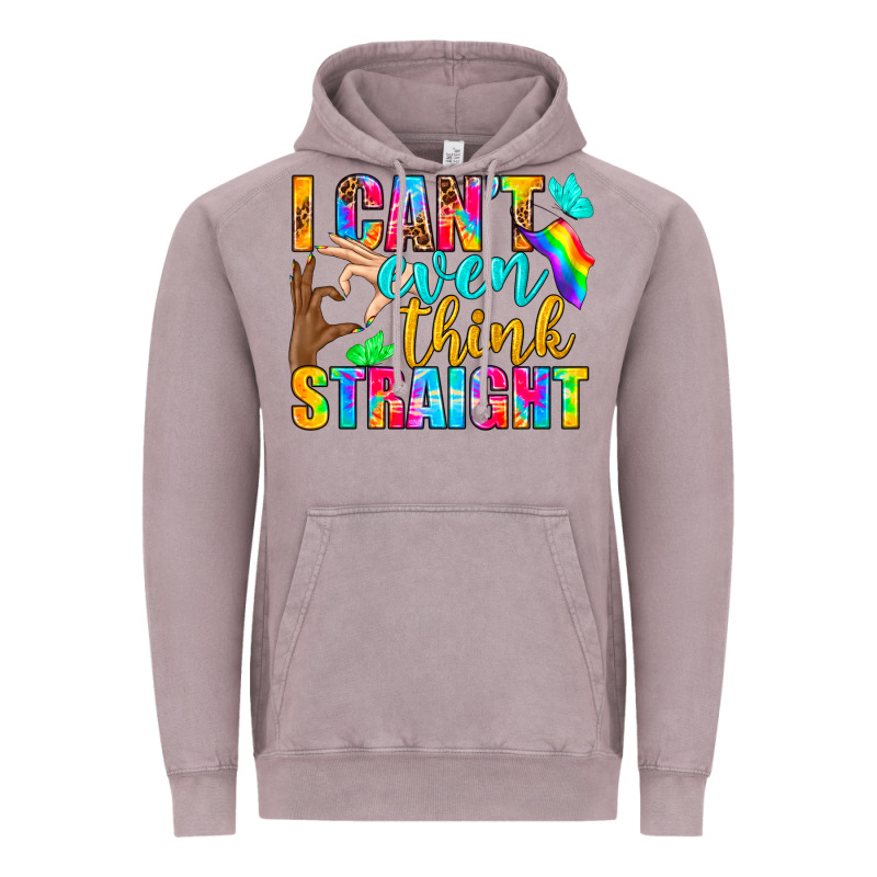 Lgbtq I Can't Even Think Straight Vintage Hoodie by BundleAndBundleShop | Teevron