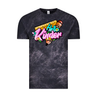 Cloud Black hello kinder Vintage Tee - JahusDesignShop