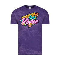 Cloud Purple hello kinder Vintage Tee - JahusDesignShop