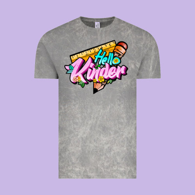 Hello Kinder Vintage Tee Designed By Jahusdesignshop