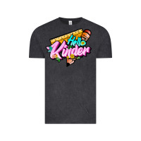 Vintage Black hello kinder Vintage Tee - JahusDesignShop