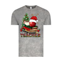 Cloud Rock Teacher With Christmas Tree Vintage Tee - BundleAndBundleShop