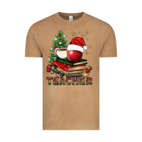 Vintage Camel Teacher With Christmas Tree Vintage Tee - BundleAndBundleShop