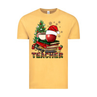 Teacher With Christmas Tree Vintage Tee | Teevron