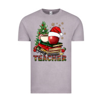 Vintage Zinc Teacher With Christmas Tree Vintage Tee - BundleAndBundleShop