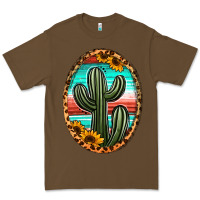 Cacao serape and sunflower cactus Premium Tee - Jasminsmagicworld