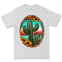 Dove Grey serape and sunflower cactus Premium Tee - Jasminsmagicworld