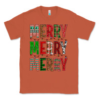 Copper Merry Merry Merry Christmas Classic Tee - BundleAndBundleShop