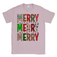 Lilac Merry Merry Merry Christmas Classic Tee - BundleAndBundleShop