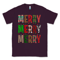 Plum Merry Merry Merry Christmas Classic Tee - BundleAndBundleShop