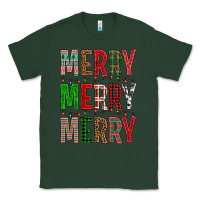 Sports Green Merry Merry Merry Christmas Classic Tee - BundleAndBundleShop