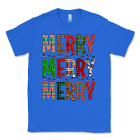 True Royal Merry Merry Merry Christmas Classic Tee - BundleAndBundleShop