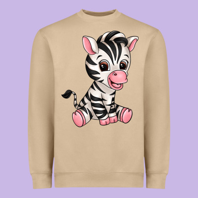 Zebra Heavyweight Sweatshirt Designed By Texasbilliewilder