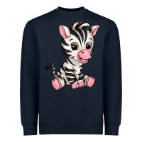 Navy zebra Heavyweight Sweatshirt - texasbilliewilder