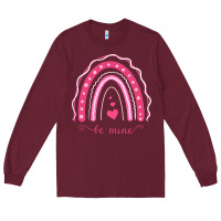 Burgundy Valentines Day Rainbow Long Sleeve Tee - Bettercallsaul