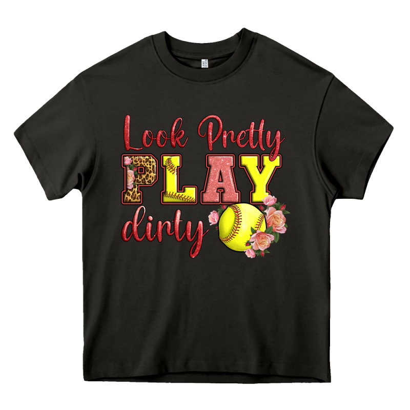 Look Pretty Play Dirty Heavy Core Tee by LillyAllenDesigns | Teevron