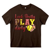 Chocolate Brown Look Pretty Play Dirty Heavy Core Tee - LillyAllenDesigns