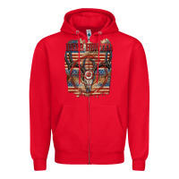 Red deer hunter Zipper Hoodie - CowGirlArtShop
