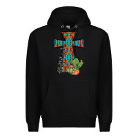 Black aztec cactus cross Premium Hoodie - JahusDesignShop