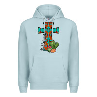Blue Mist aztec cactus cross Premium Hoodie - JahusDesignShop