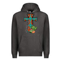 Charcoal Heather aztec cactus cross Premium Hoodie - JahusDesignShop