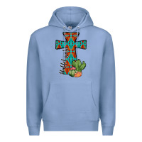 Colony Blue aztec cactus cross Premium Hoodie - JahusDesignShop