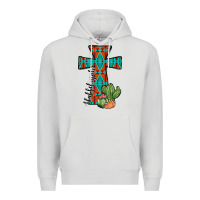 Dove Grey aztec cactus cross Premium Hoodie - JahusDesignShop