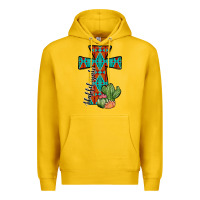 Lemon aztec cactus cross Premium Hoodie - JahusDesignShop