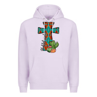 Lilac aztec cactus cross Premium Hoodie - JahusDesignShop