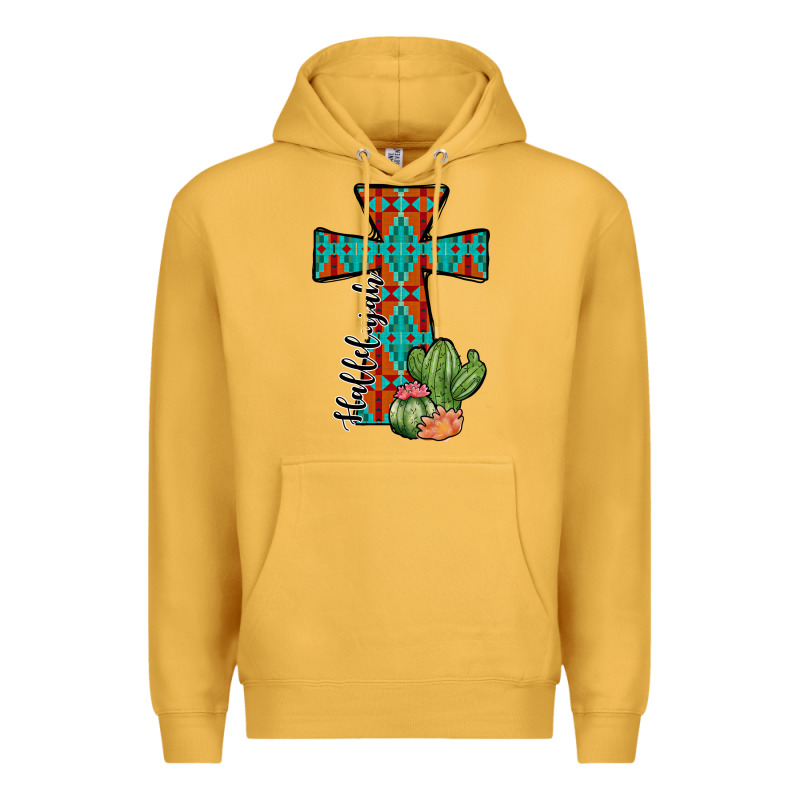 Aztec Cactus Cross Premium Hoodie by JahusDesignShop | Teevron