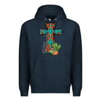 Navy aztec cactus cross Premium Hoodie - JahusDesignShop