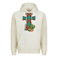 Oatmeal Heather aztec cactus cross Premium Hoodie - JahusDesignShop