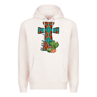 Pale Pink aztec cactus cross Premium Hoodie - JahusDesignShop