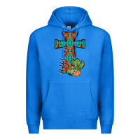 True Royal aztec cactus cross Premium Hoodie - JahusDesignShop