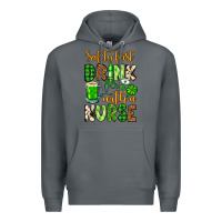 Rock St. Patrick's Safety first drink with a Nurse Premium Hoodie - OliviaCreatesArt