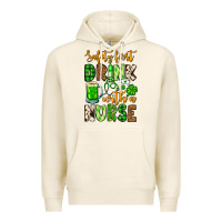 Tofu St. Patrick's Safety first drink with a Nurse Premium Hoodie - OliviaCreatesArt