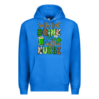 True Royal St. Patrick's Safety first drink with a Nurse Premium Hoodie - OliviaCreatesArt