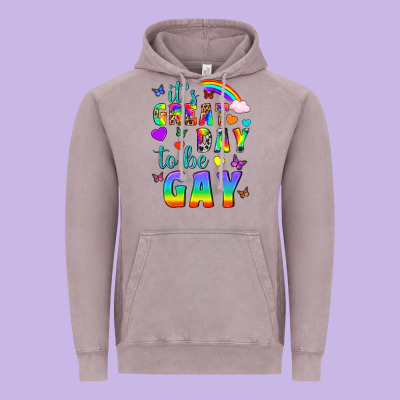 Western It's Great Day To Be Gay Vintage Hoodie Designed By Bundleandbundleshop
