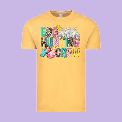 Egg Hunting Crew Easter Vintage Tee Designed By Bundleandbundleshop